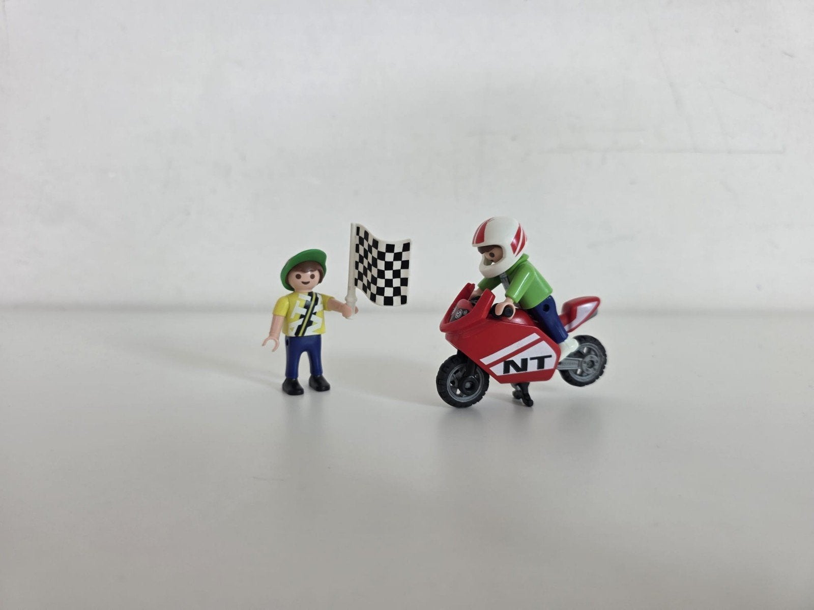 Playmobil snelheidsmoto met 2 popjes, Kinderen en Baby's, Ophalen, Zo goed als nieuw, Figuren