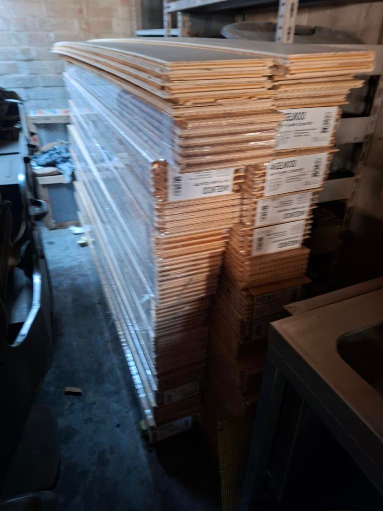 Eiken parket click systeem 76 m2, Enlèvement, Chêne