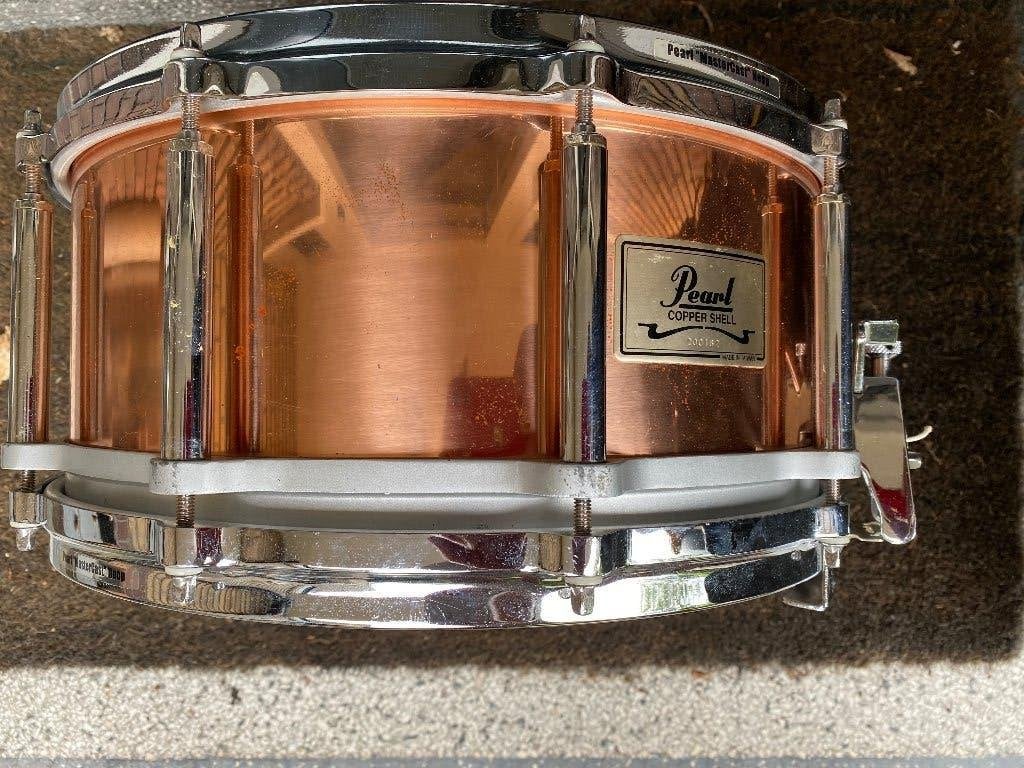 PEARL Freefloating copper 14x6,5... 395,-, Muziek en Instrumenten, Drumstellen en Slagwerk, Ophalen of Verzenden, Gebruikt, Pearl