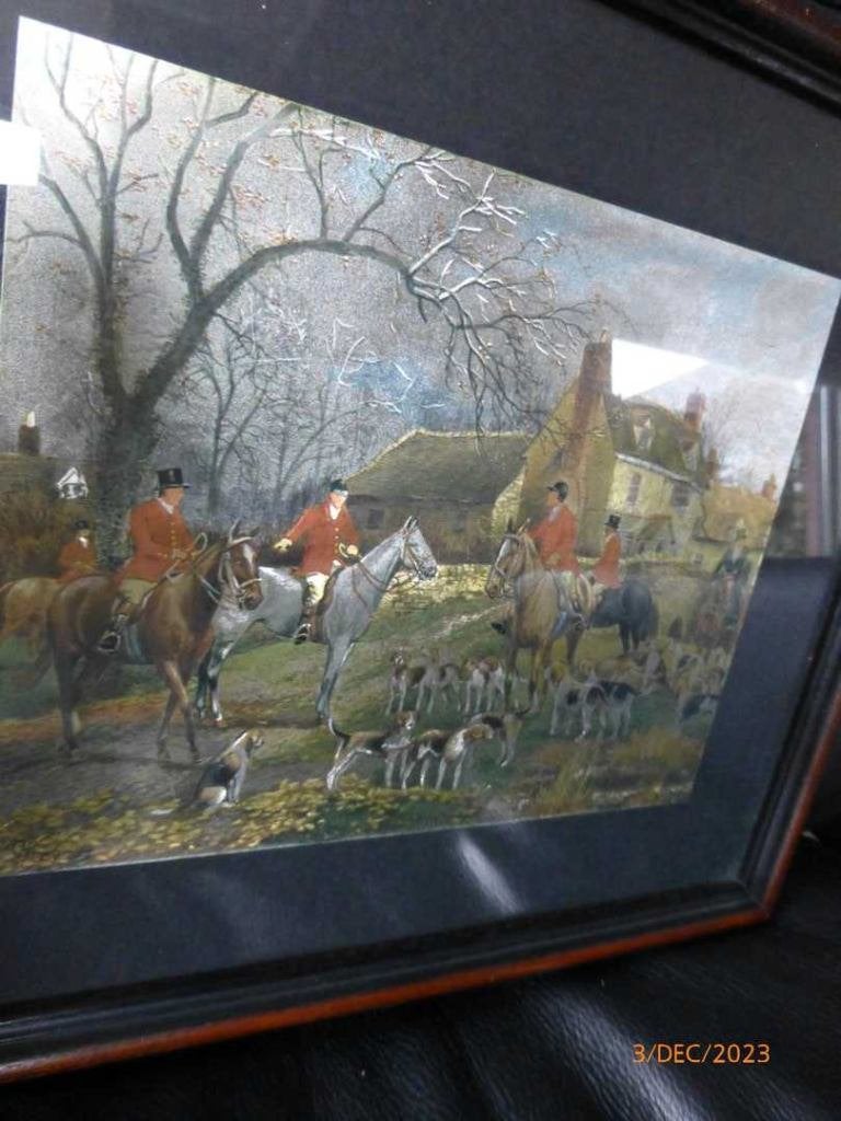 wanddecoraties/kunstprint Andres Orpinas/Anton Pieck/jacht, Enlèvement, Utilisé