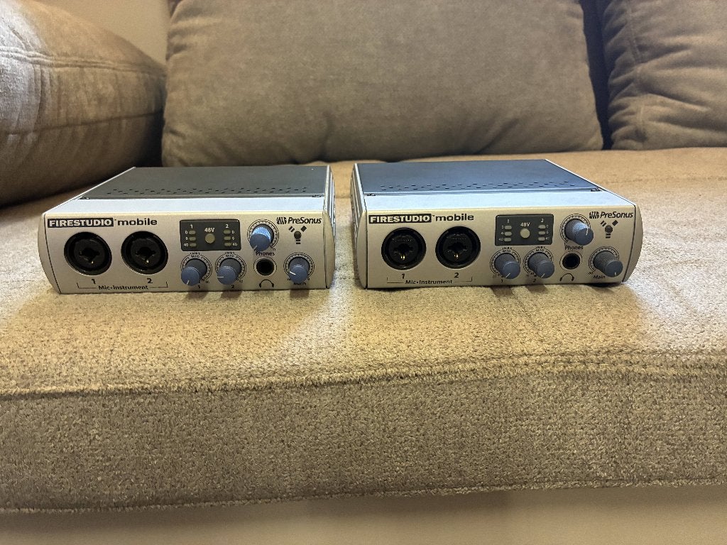 2x Presonus Firestudio Mobile audio interface, TV, Hi-fi & Vidéo, Appareils professionnels, Enlèvement ou Envoi, Comme neuf, Audio