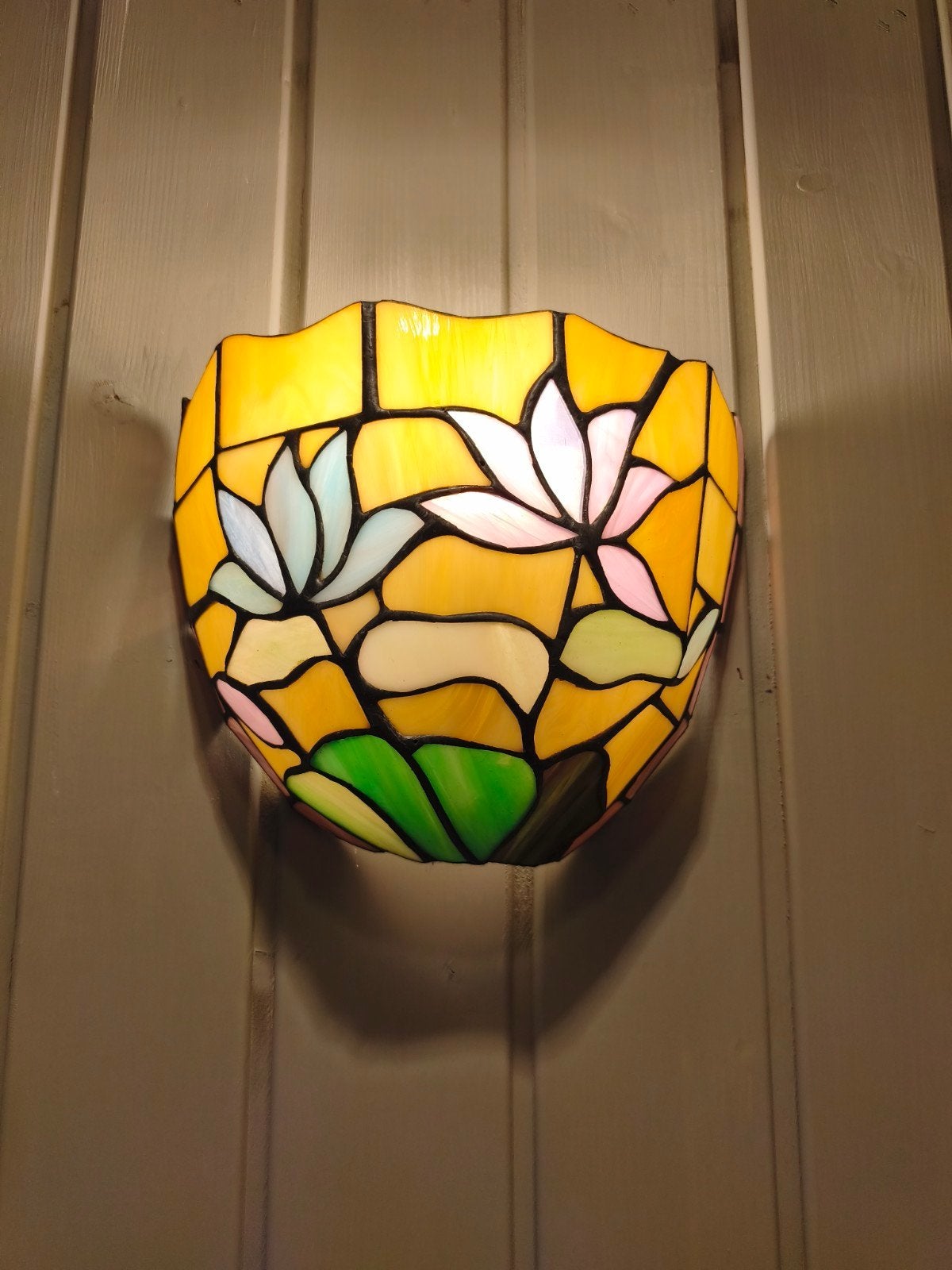 Tiffany style wandlamp set, Ophalen, Wandlamp