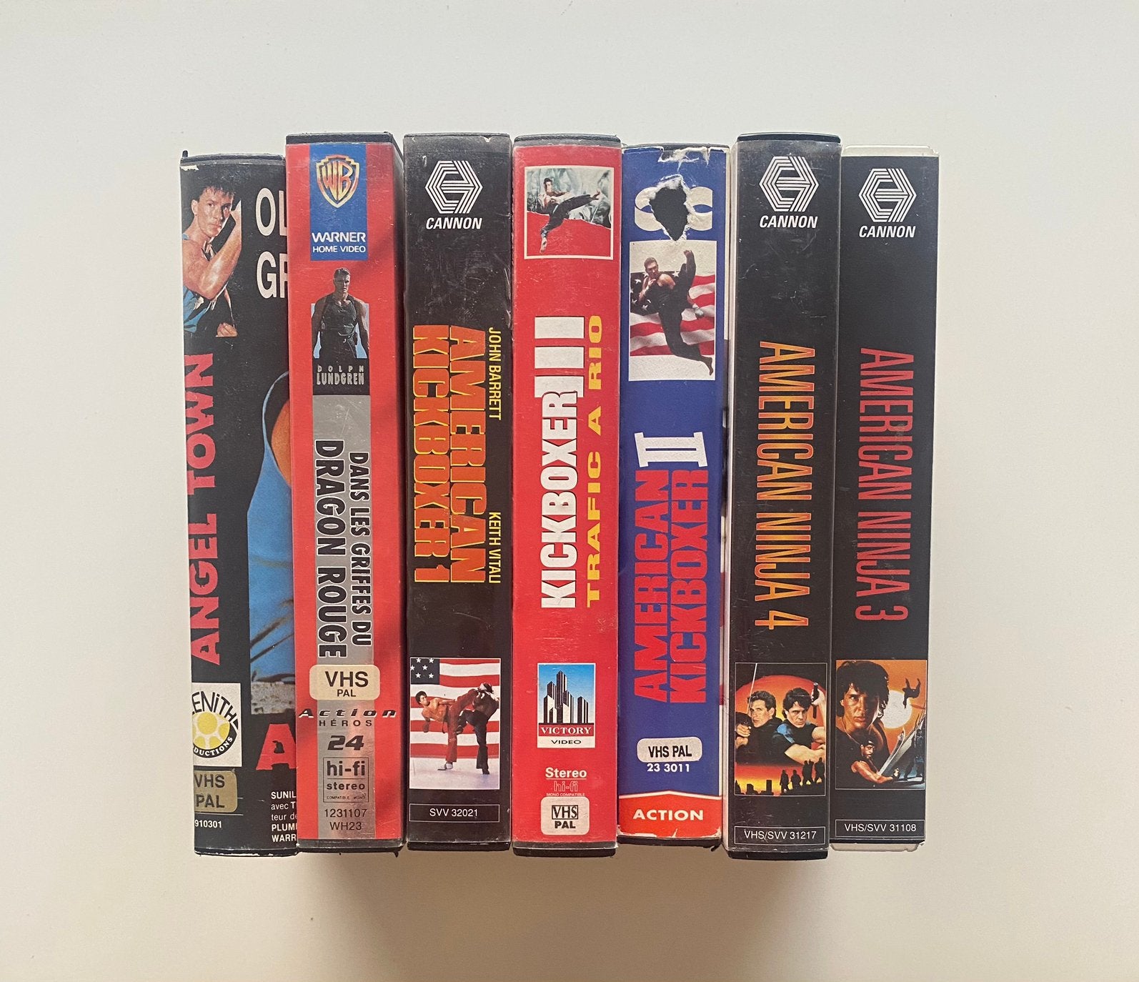 Lot 7 VHS film action / arts martiaux, Enlèvement ou Envoi, Comme neuf