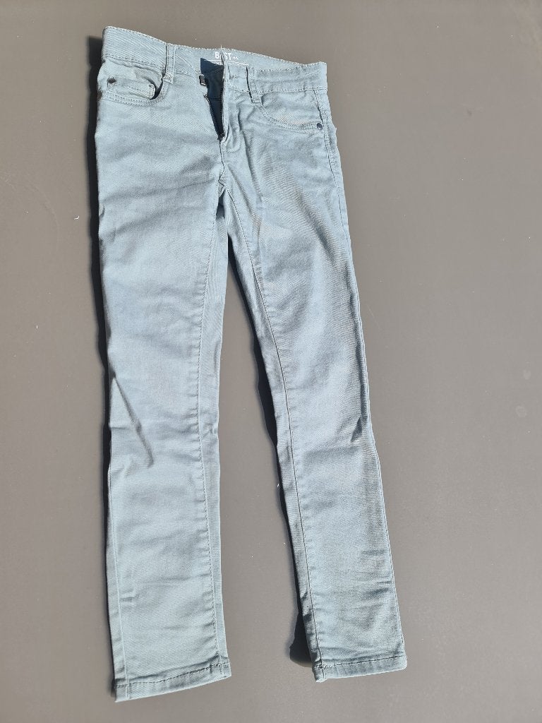grijs-groene jeans broek, Besties, 122, Kinderen en Baby's, Ophalen, Zo goed als nieuw, Broek