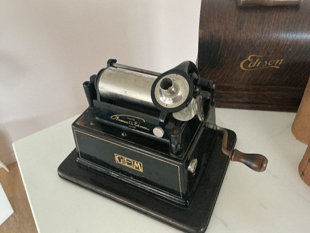 Antieke Edison GEM Fonograaf, Antiek en Kunst, Ophalen