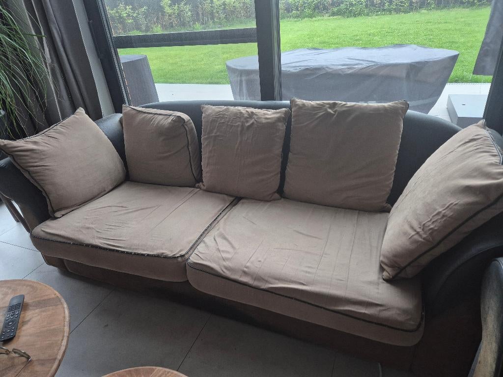 Salon, Enlèvement, Comme neuf, Cuir, Italiaans