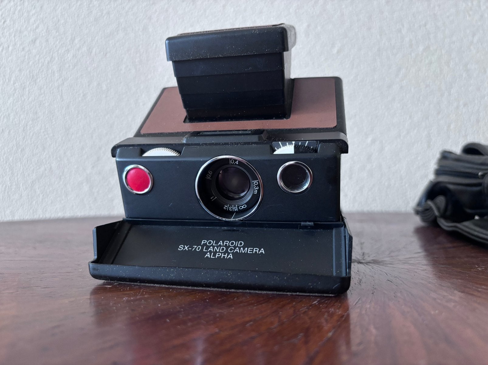 Sx70 + lederen tas, Ophalen, Zo goed als nieuw