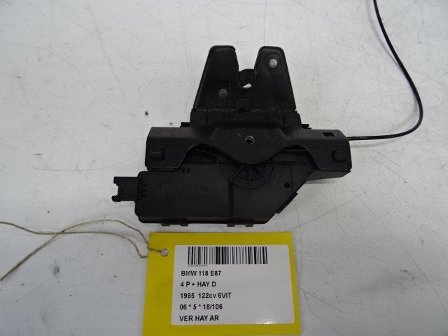 SERRURE COFFRE BMW 1 serie (E87 / 87N) (01-2003/12-2012), Utilisé, BMW, Haillon arrière