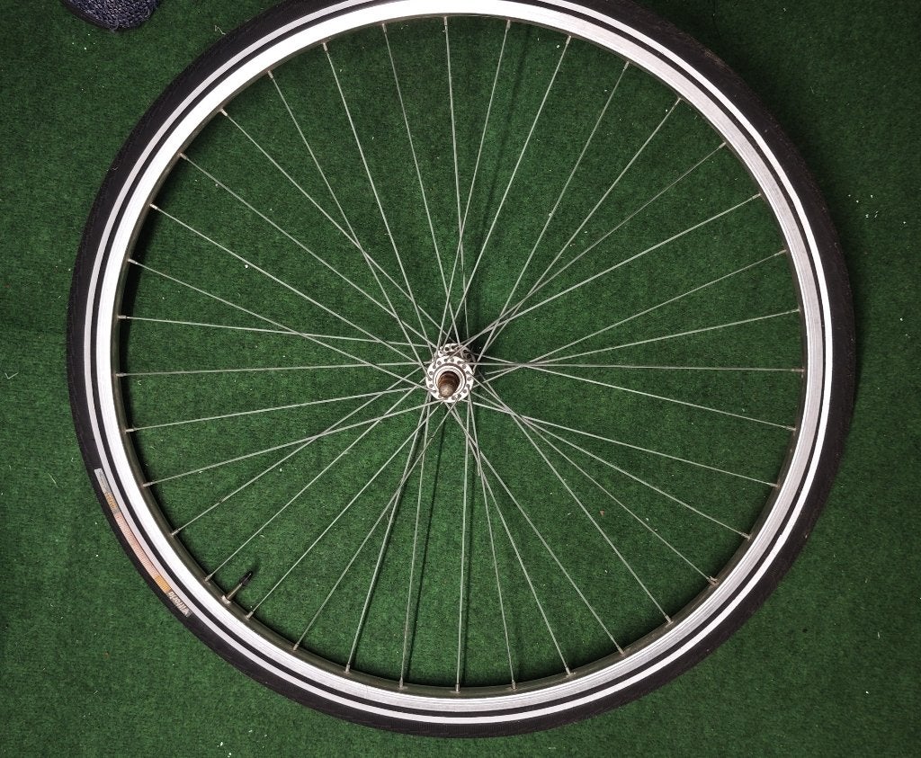 Fietswiel 28": Velg + band + binnenband, Ophalen, Gebruikt, Band, Overige materialen