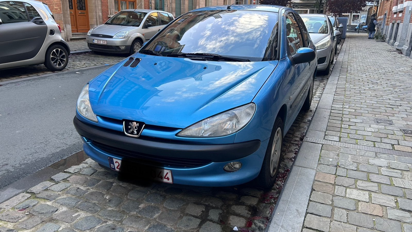 Peugeot 206, 119.042 km, Auto's, Voorwielaandrijving, Stof, 1360 cc, Zwart