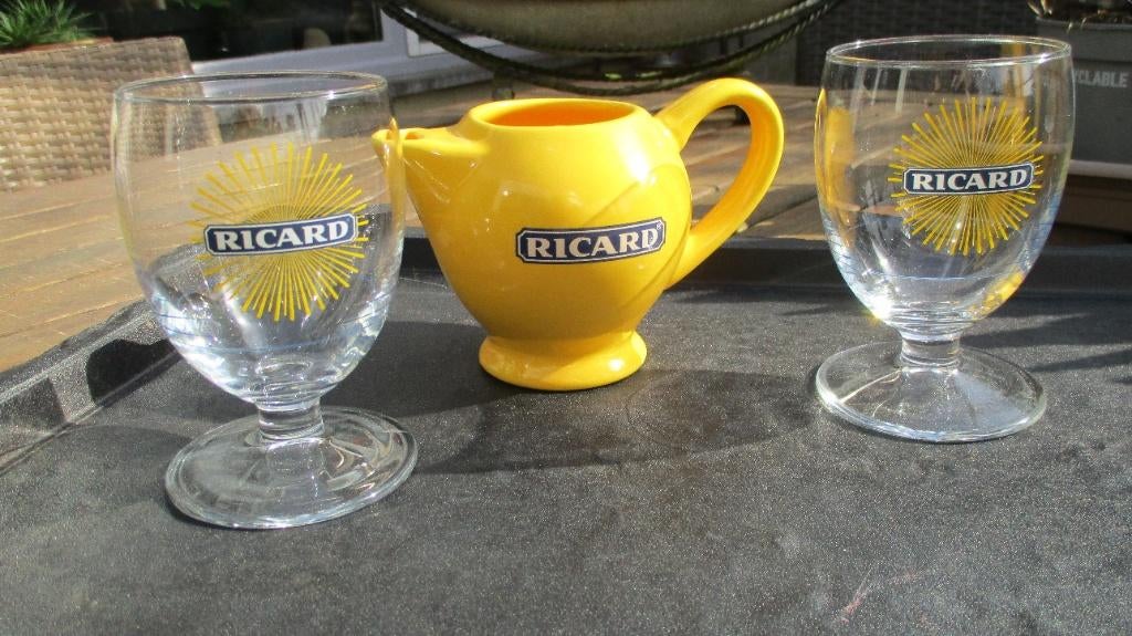 Ricard set origineel, Verzamelen, Ophalen, Nieuw, Borrel- of Shotglas