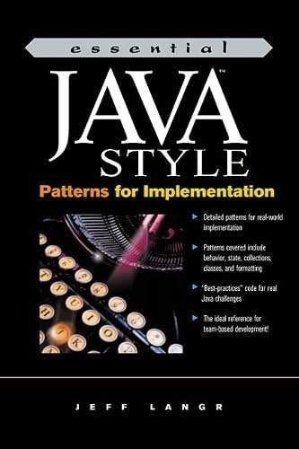 Essential Java Style: Patterns for Implementation, Boeken, Ophalen, Gelezen, Programmeertaal of Theorie