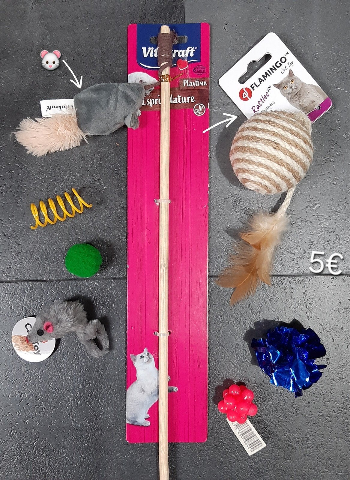 kattenspeelgoed set, Ophalen of Verzenden, Nieuw