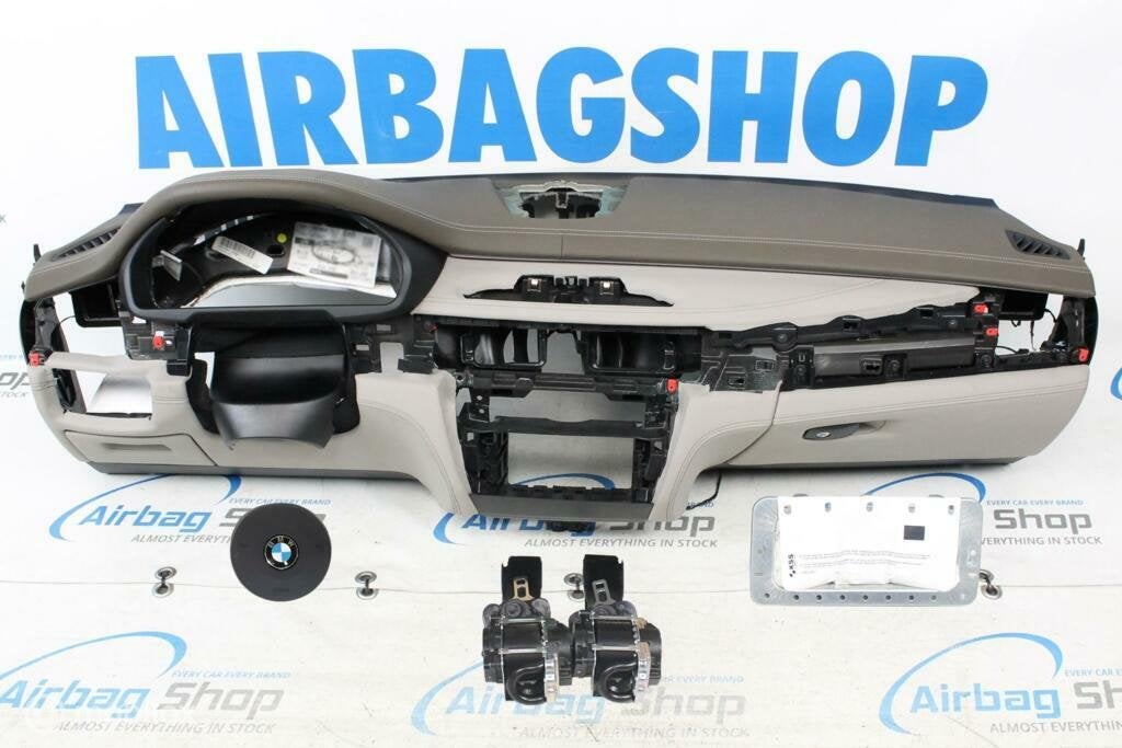 Airbag set - Dashboard M bruin/grijs leder HUD BMW X6 F16
