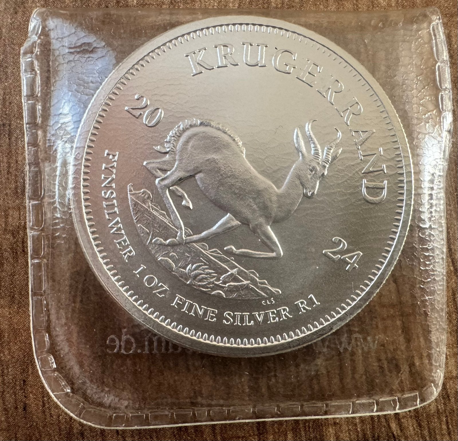 1oz zilveren Krugerrand 2024, Verzenden, Zilver