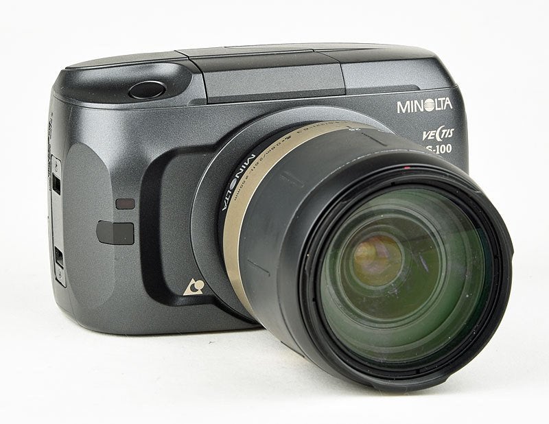 Gebruikte Minolta Vectis S-100 filmcamera, Ophalen of Verzenden, Gebruikt, Compact, Minolta