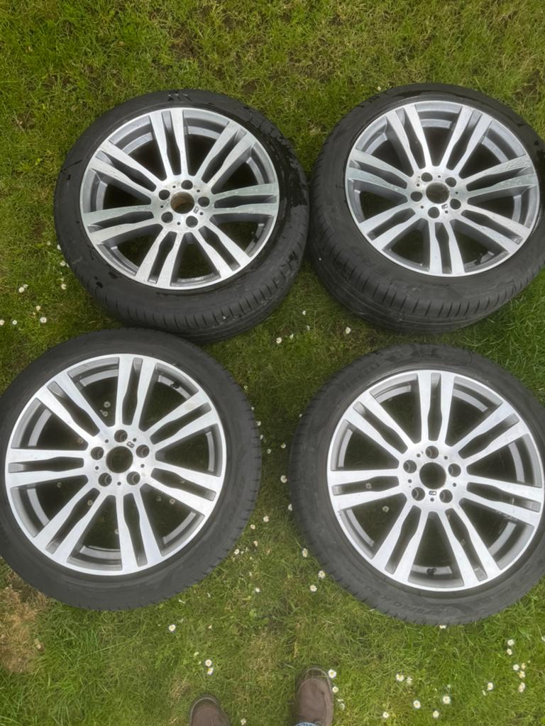 Originele OEM BMW X5/X6 wielset, Auto-onderdelen, Banden en Velgen, Ophalen, Banden en Velgen, Terreinwagen, Zomerbanden