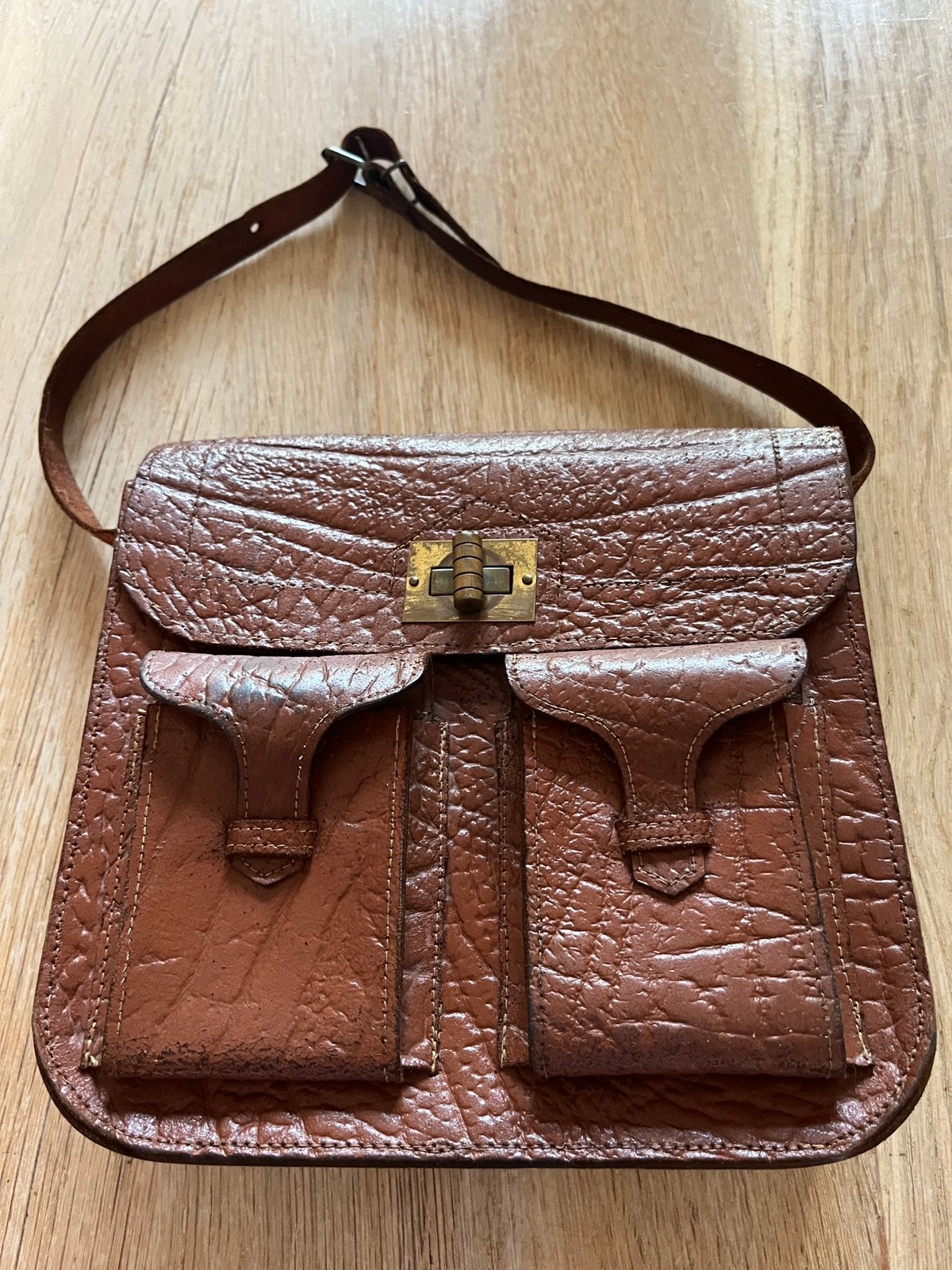 Sac à main en cuir ancien, Enlèvement, Comme neuf, Sac à main