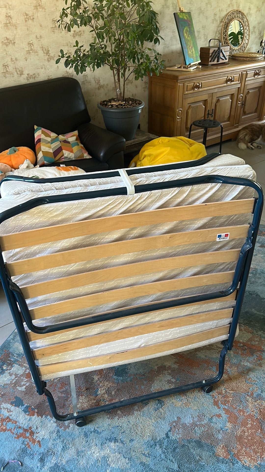 Opberg logeerbed, Ophalen, Gebruikt, 190 cm of minder, 100 cm