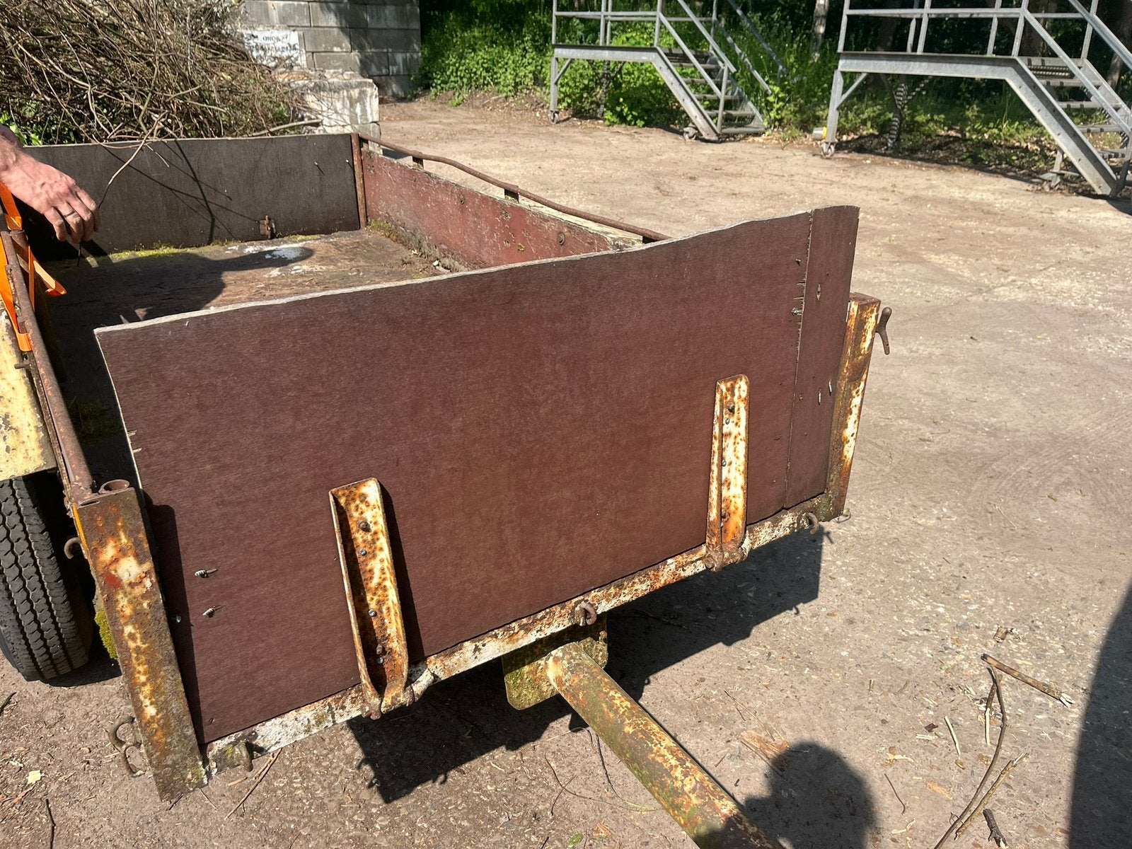 Antieke aanhangwagen, remork, Auto diversen, Ophalen, Gebruikt
