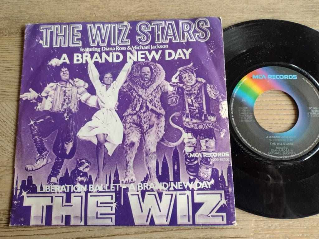 Single THE WIZ STARS :A Brand New Day (MICHAEL JACKSON) 1979, CD & DVD, Enlèvement ou Envoi, Single, Comme neuf, 1970 - 1979