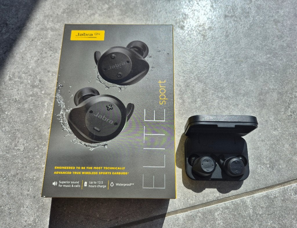 Jabra Elite Sport oordopjes, Ophalen, Gebruikt, Zwart, In gehoorgang (in-ear)