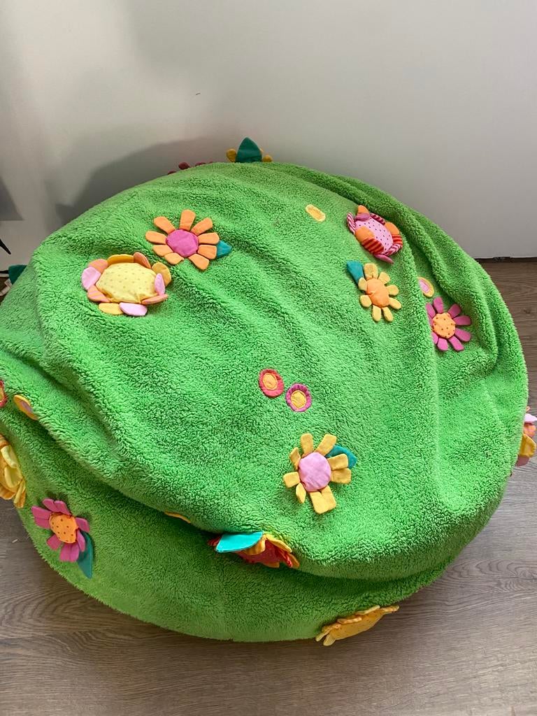 Haba zitzak met bloemetjes, Ophalen, Zo goed als nieuw, Zitzak
