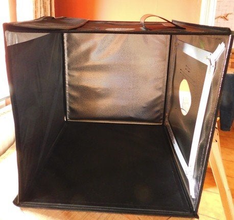 box photo mobile - Led - vêtement - sac - portable, Pliable, Comme neuf, Enlèvement, Studio photo complet