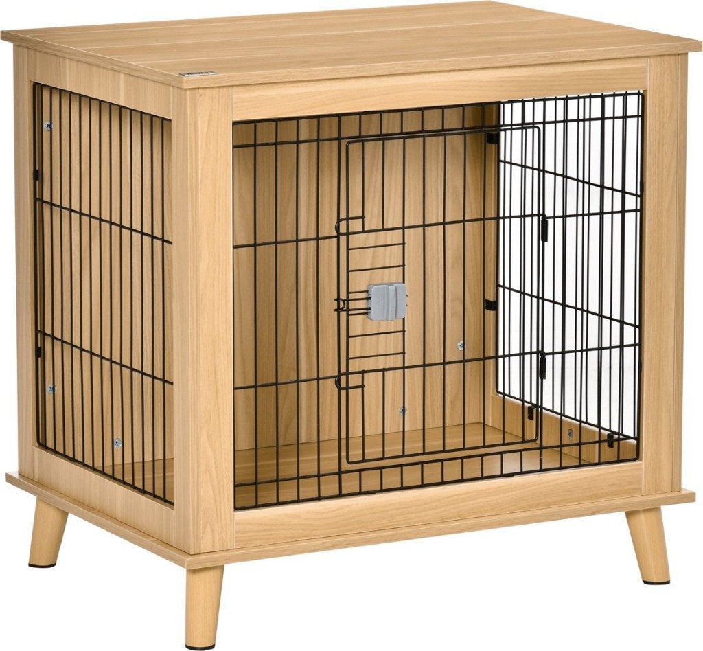 PawHut Hondenkooi met tafelblad, Animaux & Accessoires, Neuf, Enlèvement, Niche à chien, 75 à 110 cm