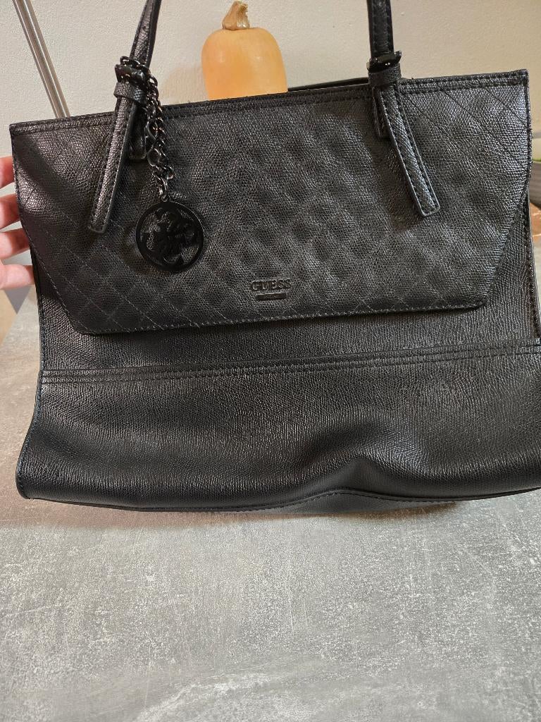 Tas van Guess, Verzenden, Zo goed als nieuw, Zwart, Schoudertasje