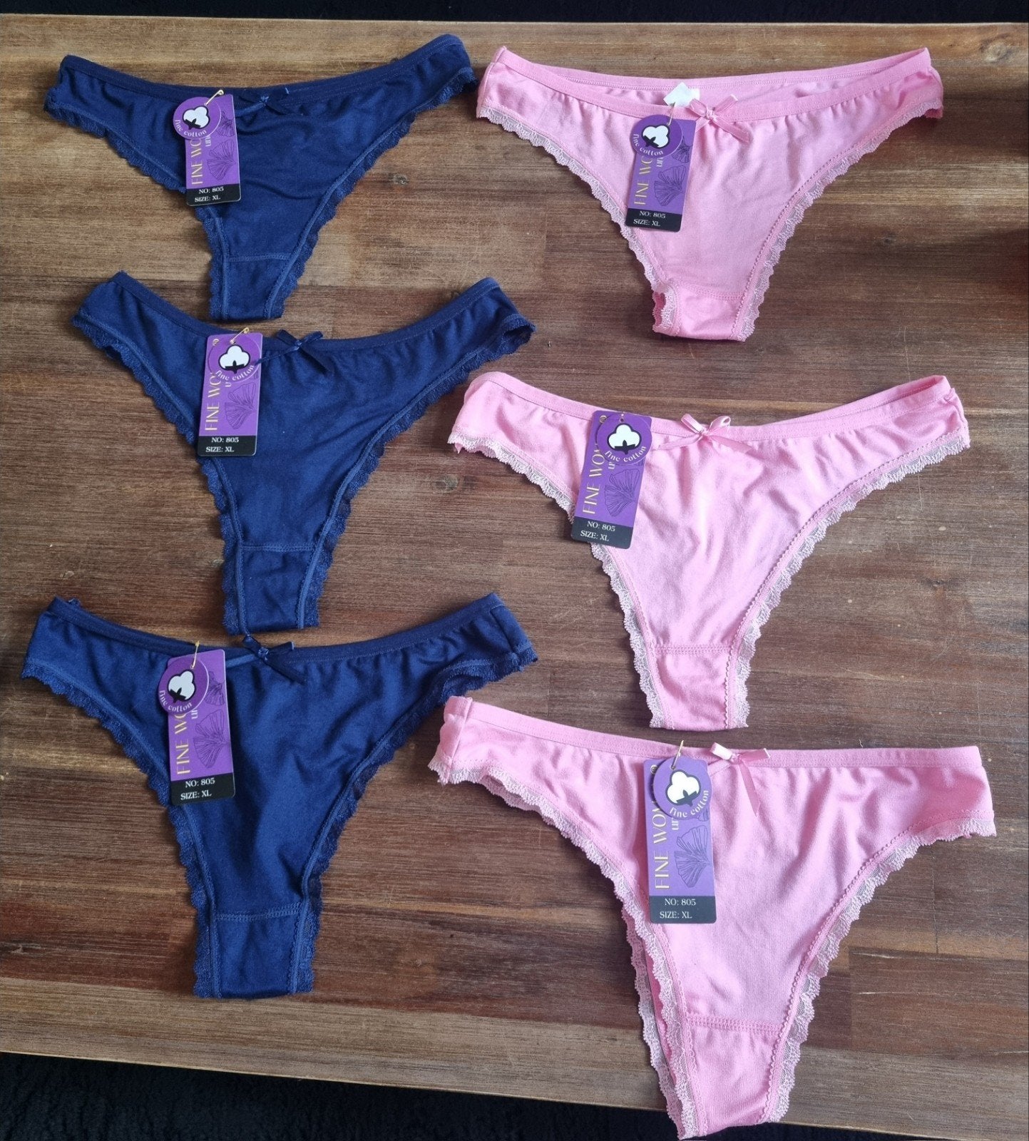 FINE WOMAN 6x Nieuwe Strings Maat XL, Kleding | Dames, Ondergoed en Lingerie, Fine Woman, Ophalen of Verzenden, Overige kleuren