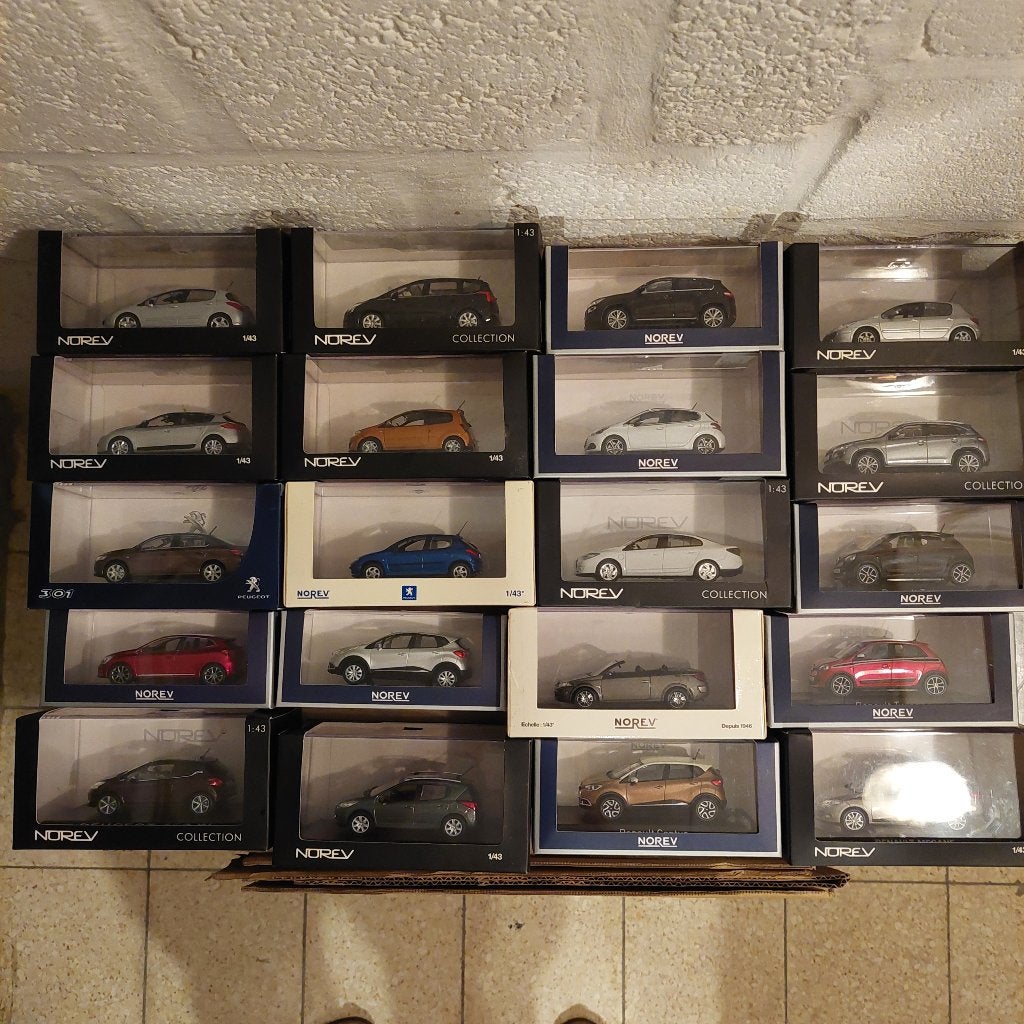 Lot 1/43 NOREV, Hobby en Vrije tijd, Modelauto's | 1:43, Verzenden, Zo goed als nieuw, Auto, Norev