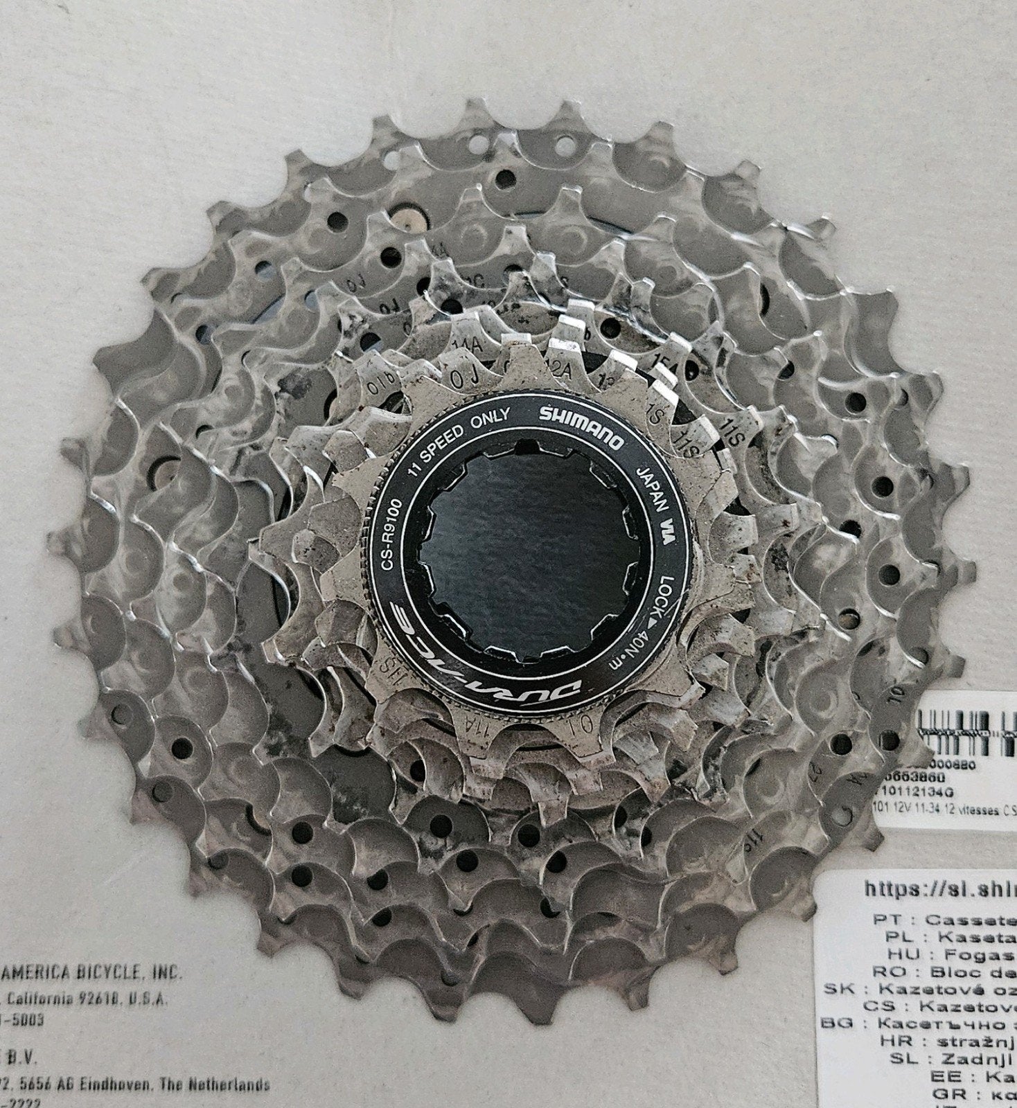 Dura Ace cassette 30-11, Autres matériaux, Utilisé, Racefiets, Shimano Dura Ace