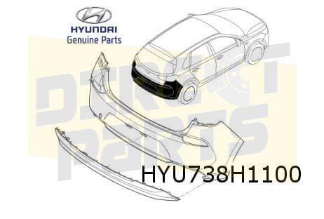 Hyundai i30 (4/17-)  achterbumper (5-drs HB)  (te spuiten) O, -, Verzenden, -, Nieuw