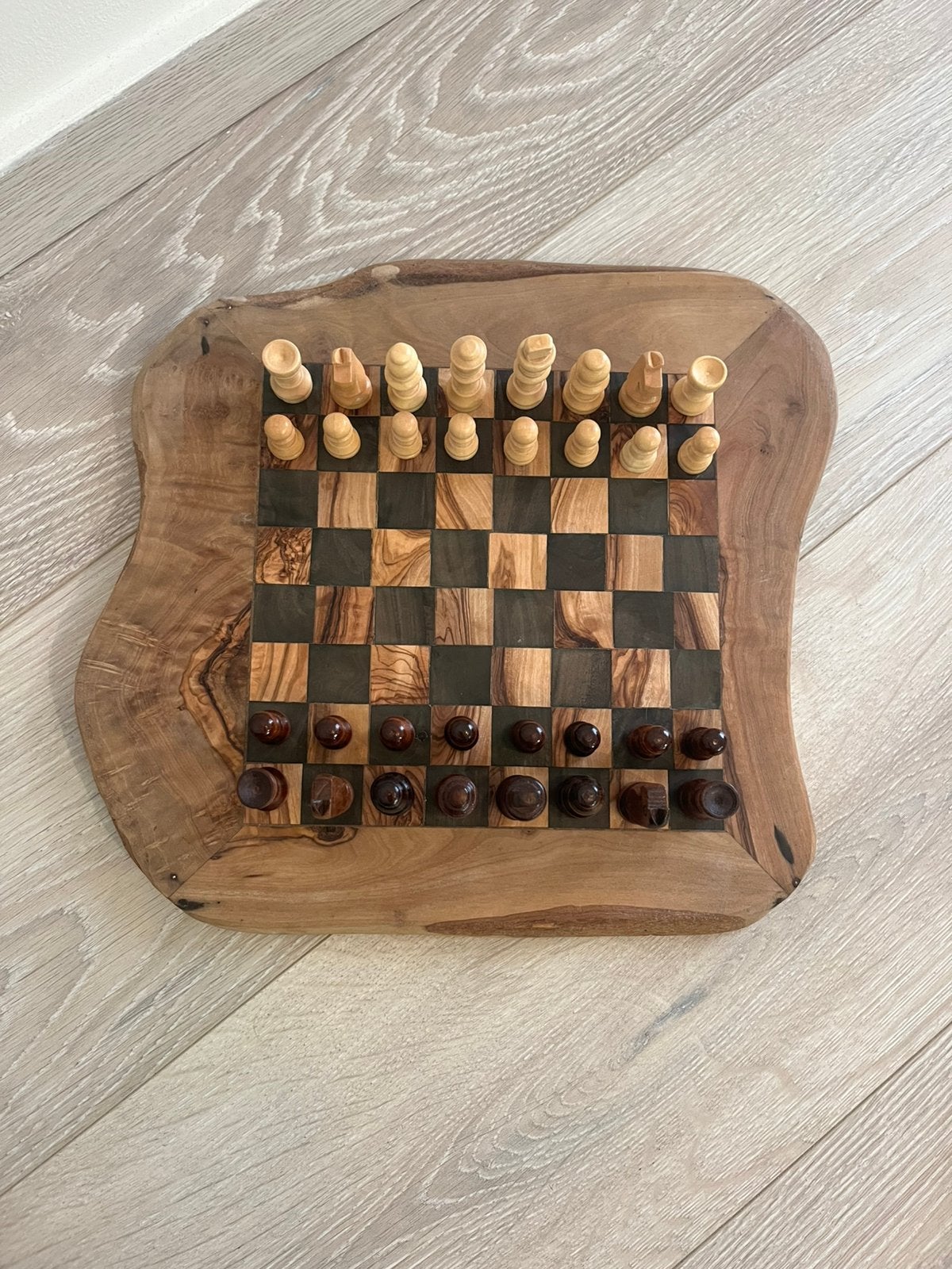 Houten Schaakbord, Hobby en Vrije tijd, Ophalen, Zo goed als nieuw
