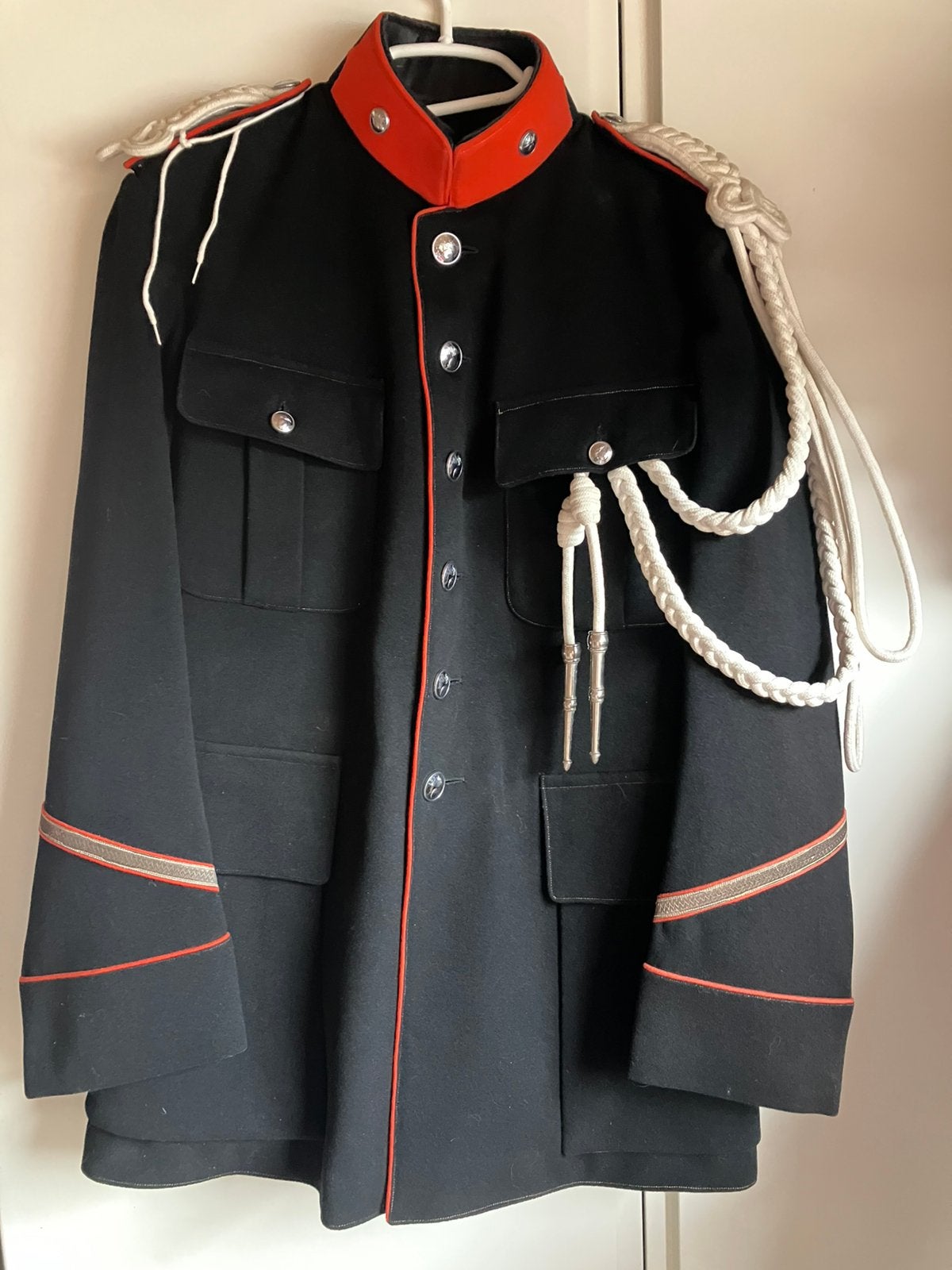 Gendarmerie rijkswacht vroege jas vest tunic mint staat, Enlèvement ou Envoi, Gendarmerie, Vêtements ou Chaussures
