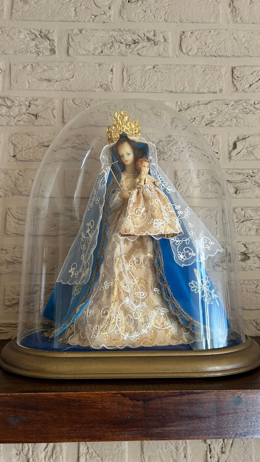 Maria beeld onder koepel, Ophalen
