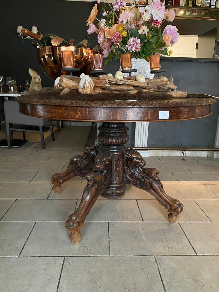 Jachttafel antieke, Ophalen
