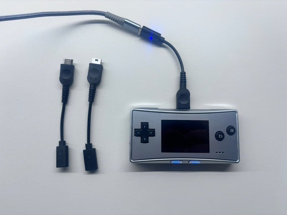 Game Boy Micro oplaadkabel : usb-c adapter naar GBM ingang, Enlèvement ou Envoi, Neuf