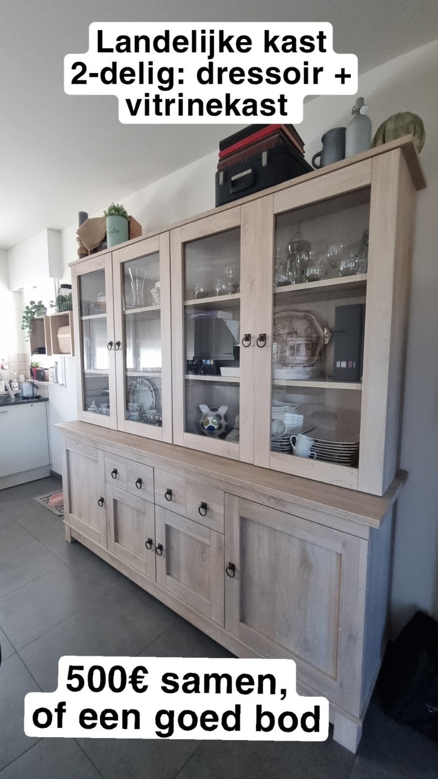 Landelijke kast + tv meubel, Ophalen