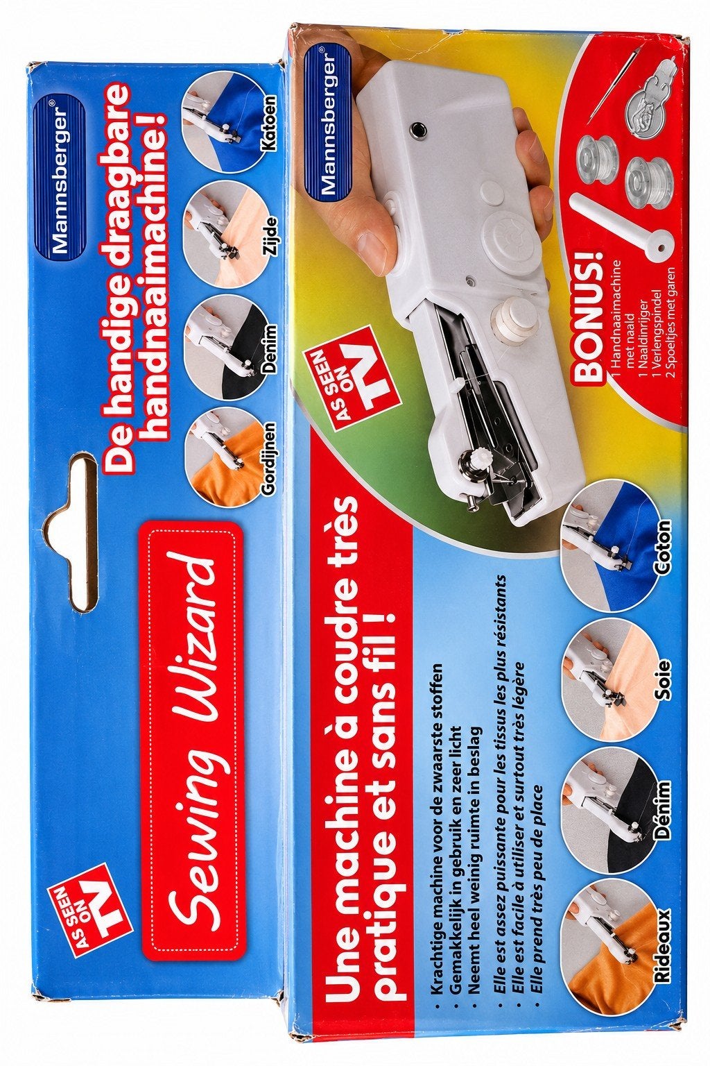 Handige en compacte Mannsberger Sewing Wizard handnaaimachin, Ophalen