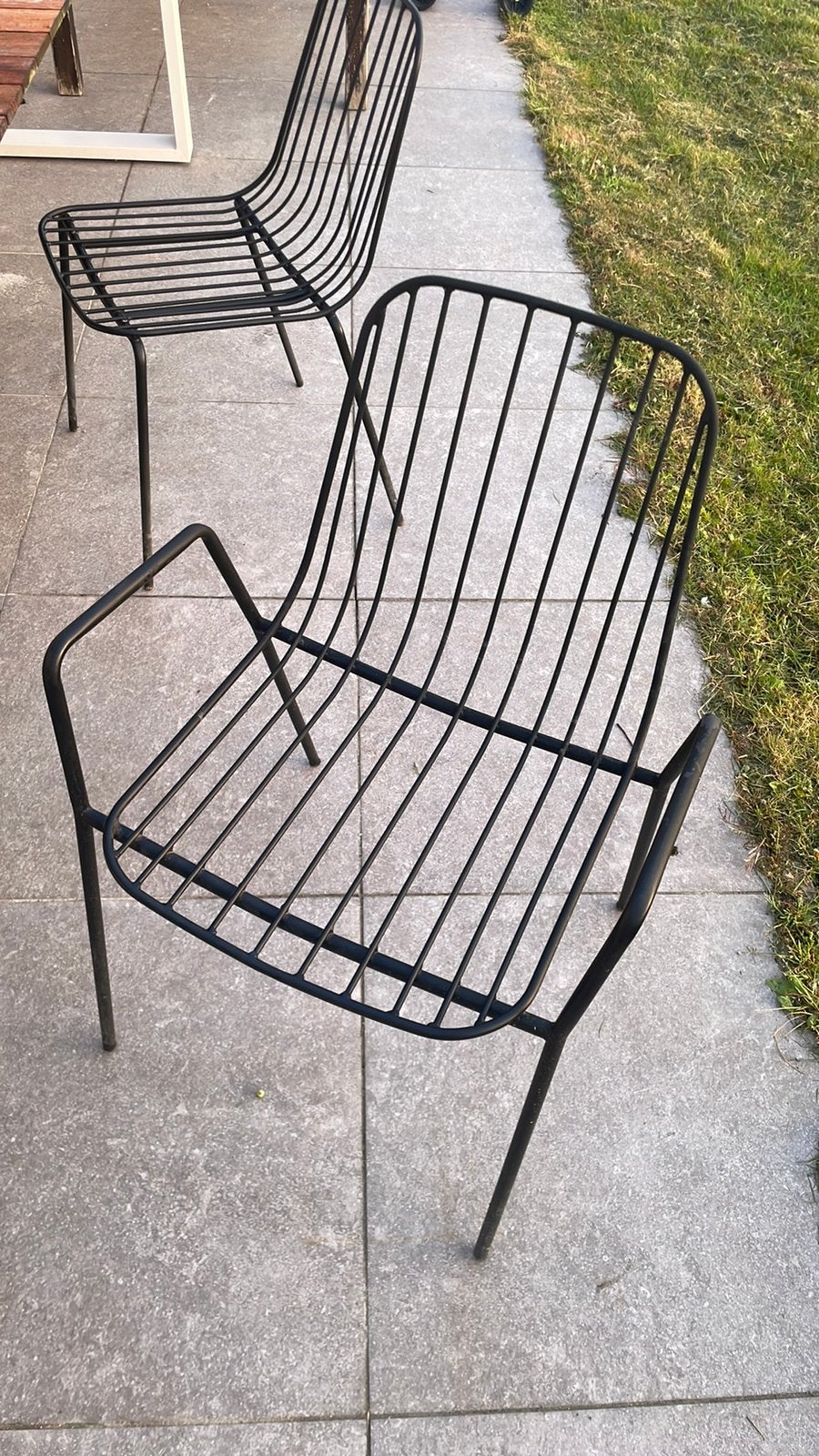 6mat zwart tuinstoelen, Ophalen, Zo goed als nieuw