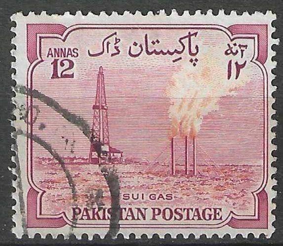 Pakistan 1955 - Yvert 76 - 8 Jaar Onafhankelijk - 12 a. (ST), Postzegels en Munten, Verzenden, Gestempeld
