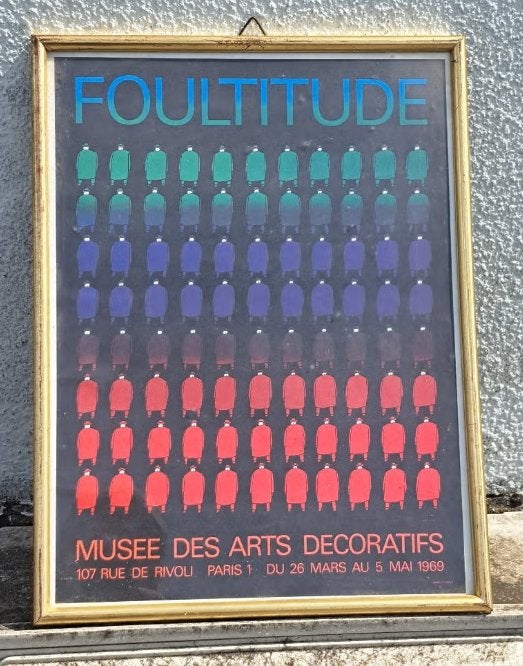Lithographie foultitude de jean michel folon, Antiek en Kunst, Ophalen of Verzenden, Lithografie