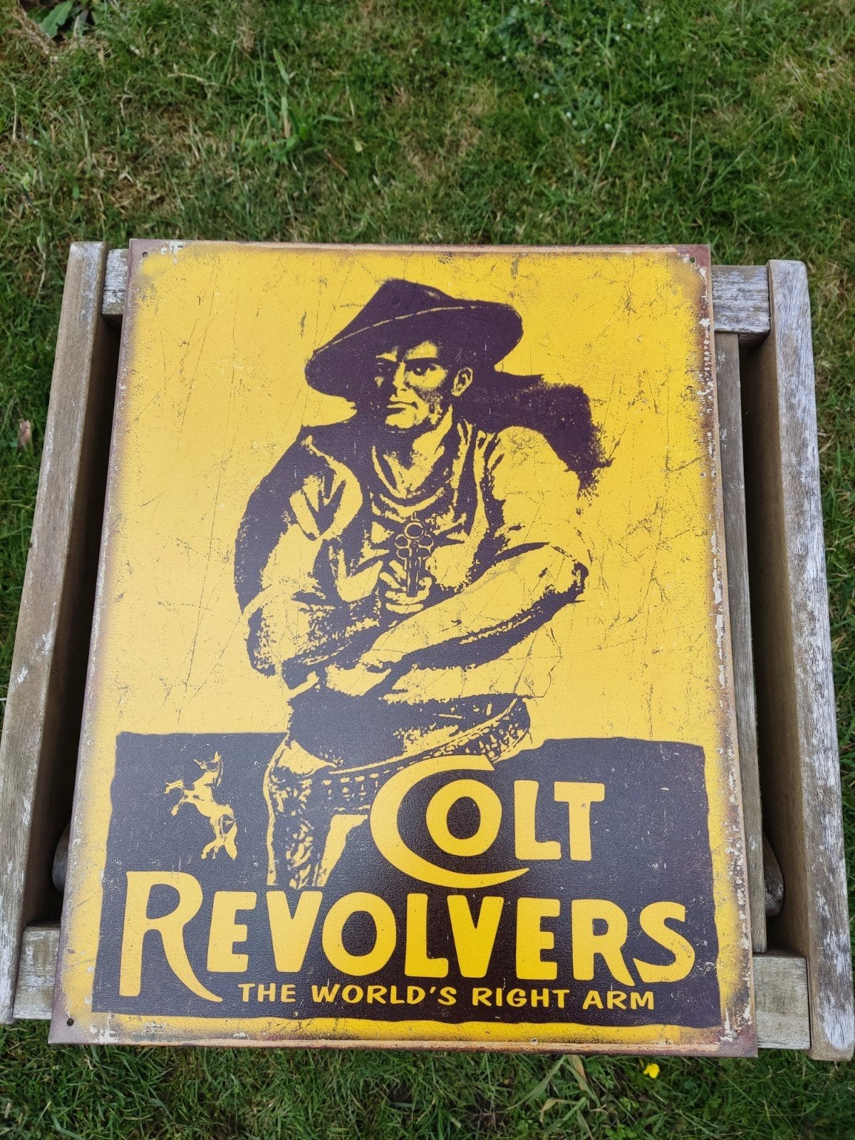 Panneau mural en métal Colt Revolvers, Enlèvement ou Envoi