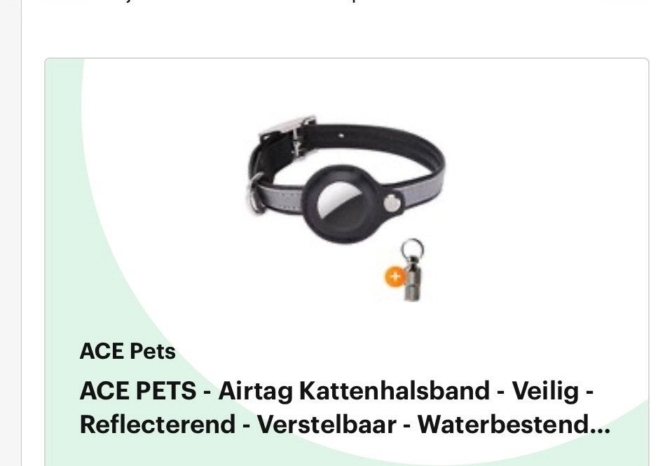 AirTag kattenhalsband, Ophalen of Verzenden