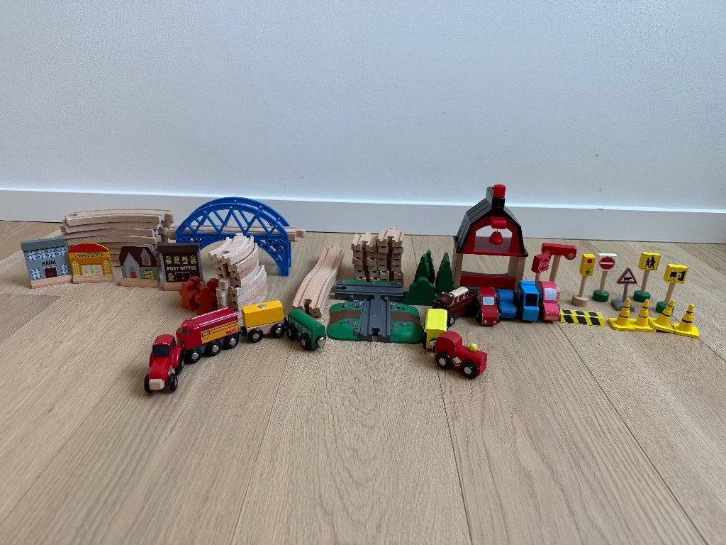 Houten treinset, Kinderen en Baby's, Ophalen