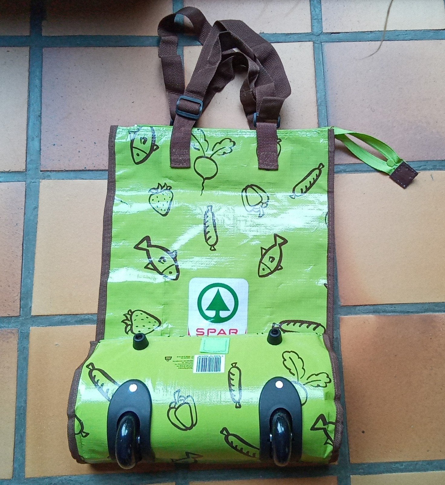 Boodschappen trolley, Bijoux, Sacs & Beauté, Enlèvement ou Envoi, Neuf, Vert, Roulettes