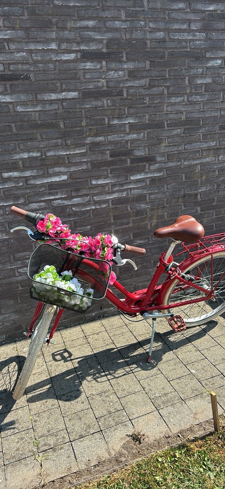 Rode kinderfiets, Fietsen en Brommers, Ophalen, Gebruikt, Minder dan 10 versnellingen