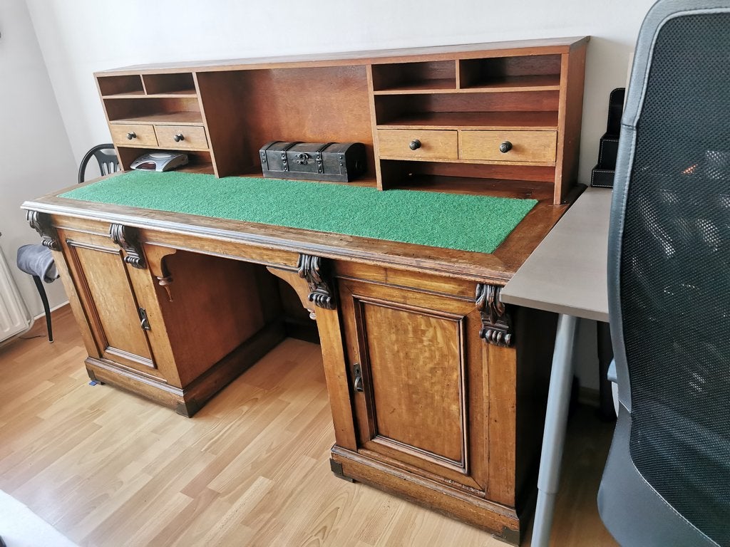 Antiek Vrijstaand Directiebureau (180x65 cm, Enlèvement